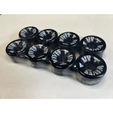 Air Waves Quad Roller Skate Wheels - Solid Black - Pack of 8 £59.95